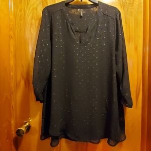 Maurices sheer black top